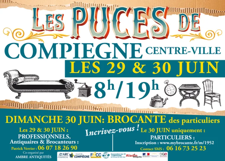 Ecobrocante sera présent aux puces de Compiègne le 29/30 Juin, Soissons, Ecobrocante