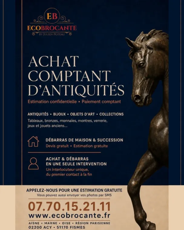 Achat comptant d'antiquités à Soissons
